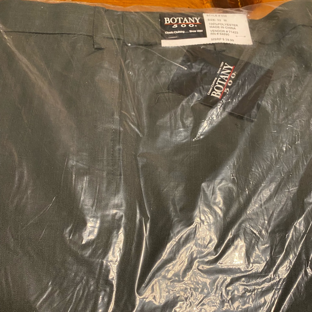 Botany 500 Mens Dress Pants 32 Waist 30 Inseam Brand New CharcoalBlack Botany 500 Mens Dress Pants 32 Waist 30 Inseam Brand New CharcoalBlack